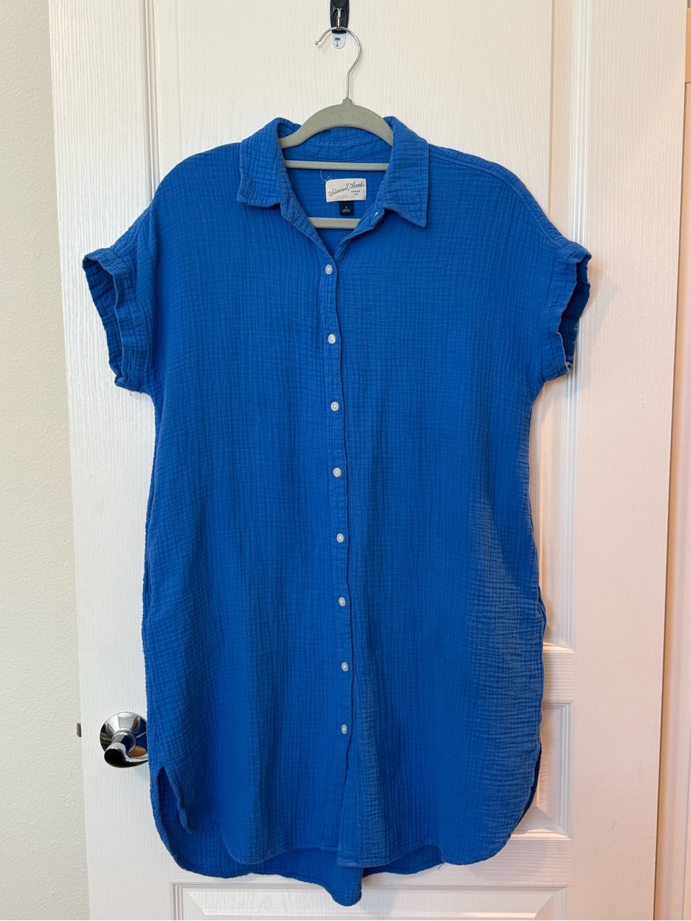 Universal Thread Blue Gauze Button-Front Shirt